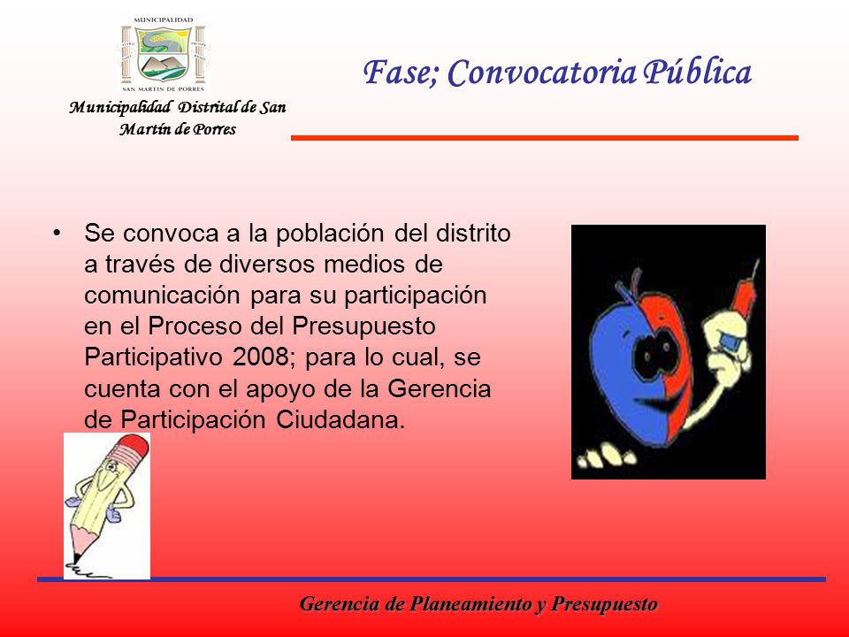 Fase; Convocatoria Pública