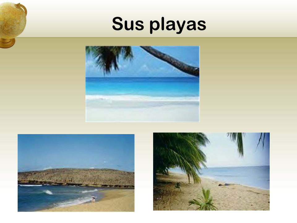 Sus playas Insert a picture illustrating a season in your country.