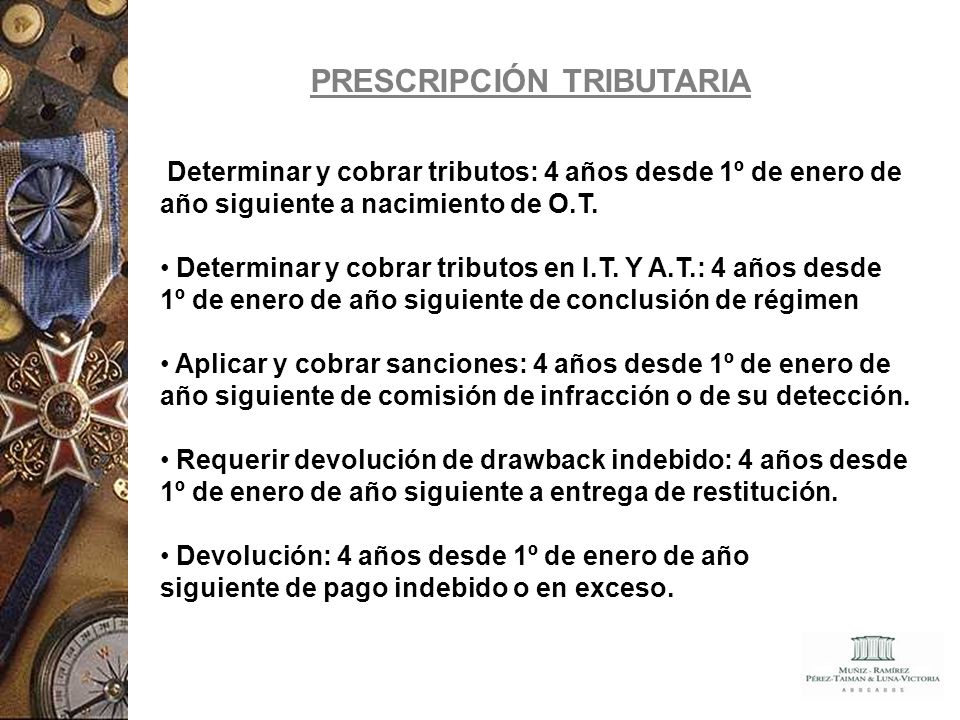 PRESCRIPCIÓN TRIBUTARIA