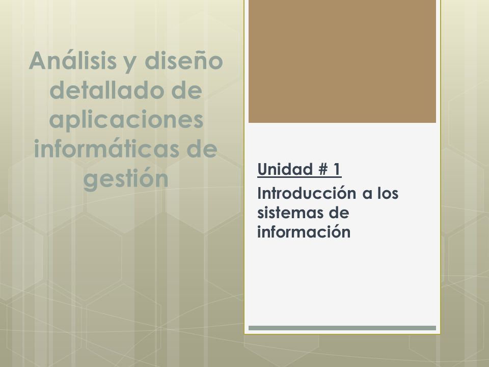 Análisis y diseño detallado de aplicaciones informáticas de gestión
