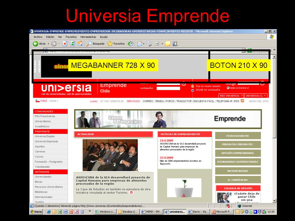 Universia Emprende MEGABANNER 728 X 90 BOTON 210 X 90