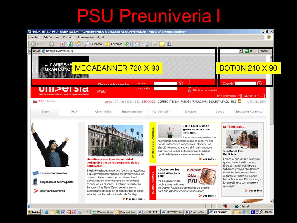 PSU Preuniveria I MEGABANNER 728 X 90 BOTON 210 X 90
