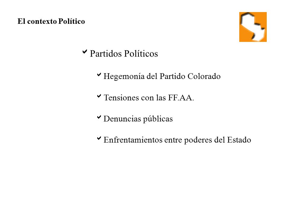 Partidos Políticos Hegemonía del Partido Colorado