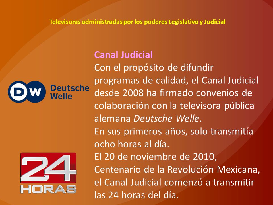 Televisoras administradas por los poderes Legislativo y Judicial