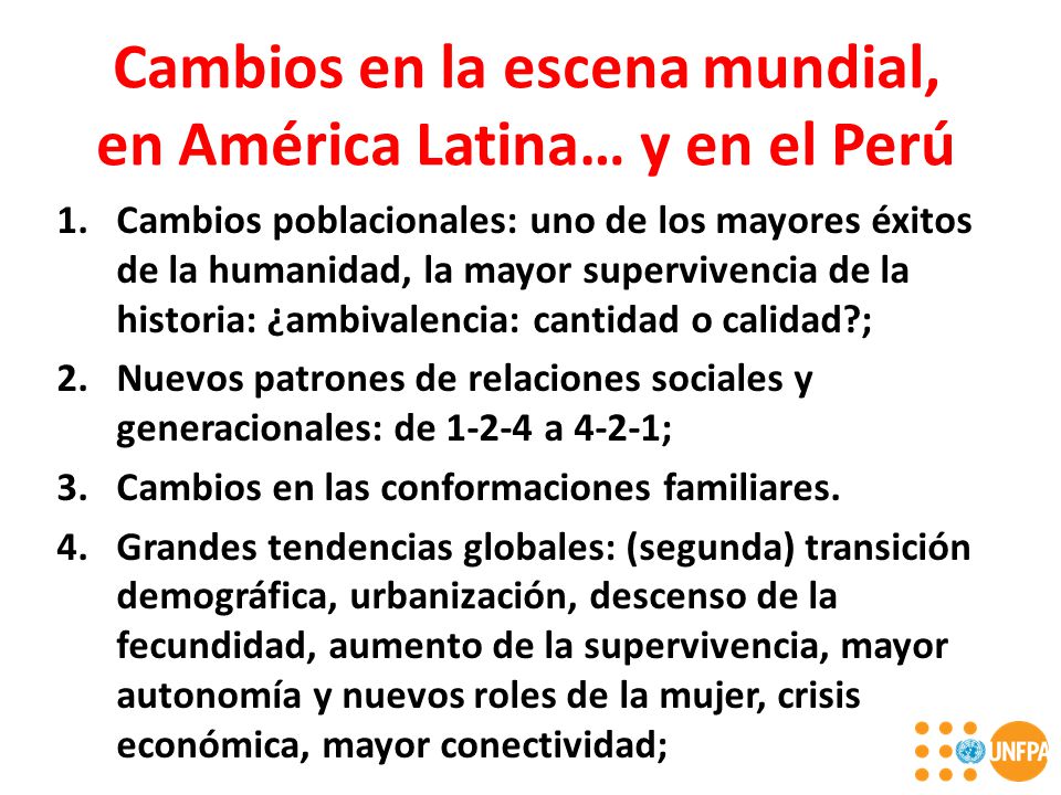 Cambios en la escena mundial, en América Latina… y en el Perú