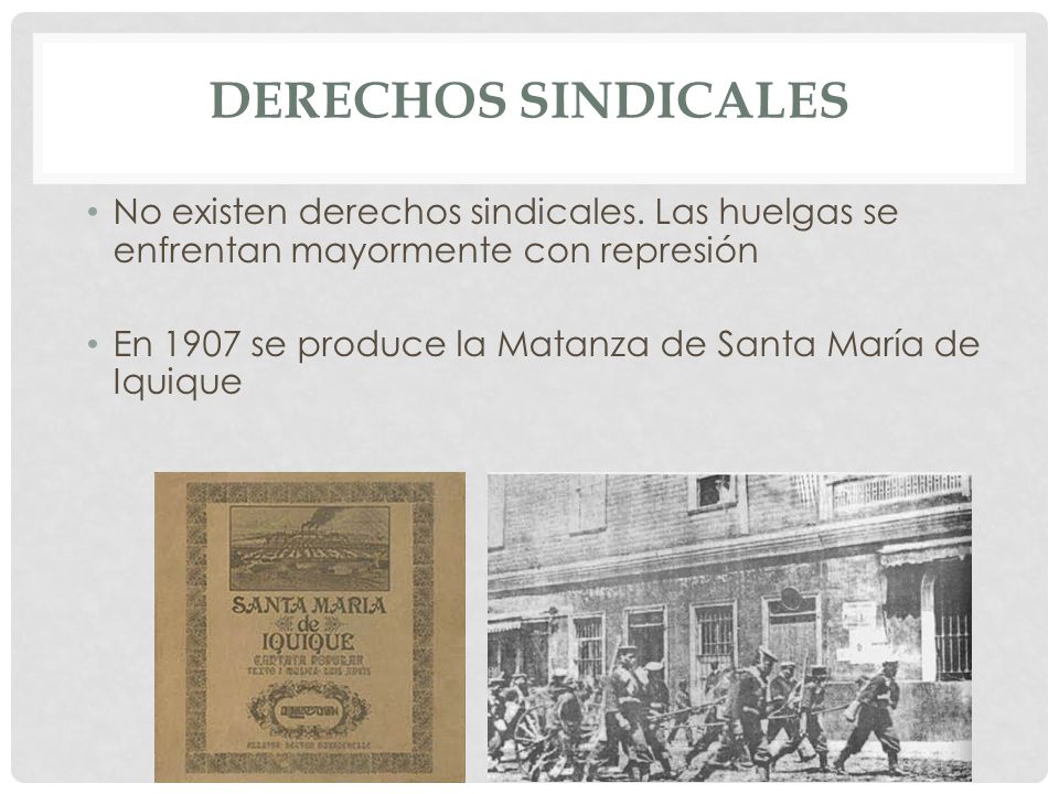 Derechos sindicales No existen derechos sindicales. Las huelgas se enfrentan mayormente con represión.