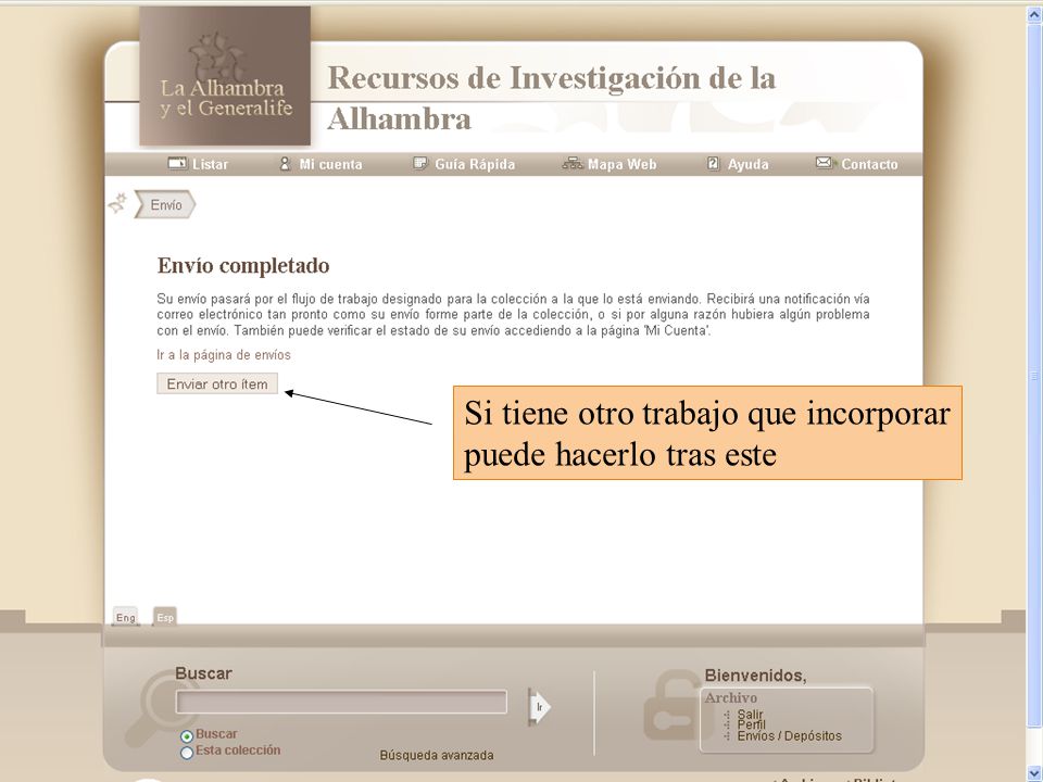 Si tiene otro trabajo que incorporar