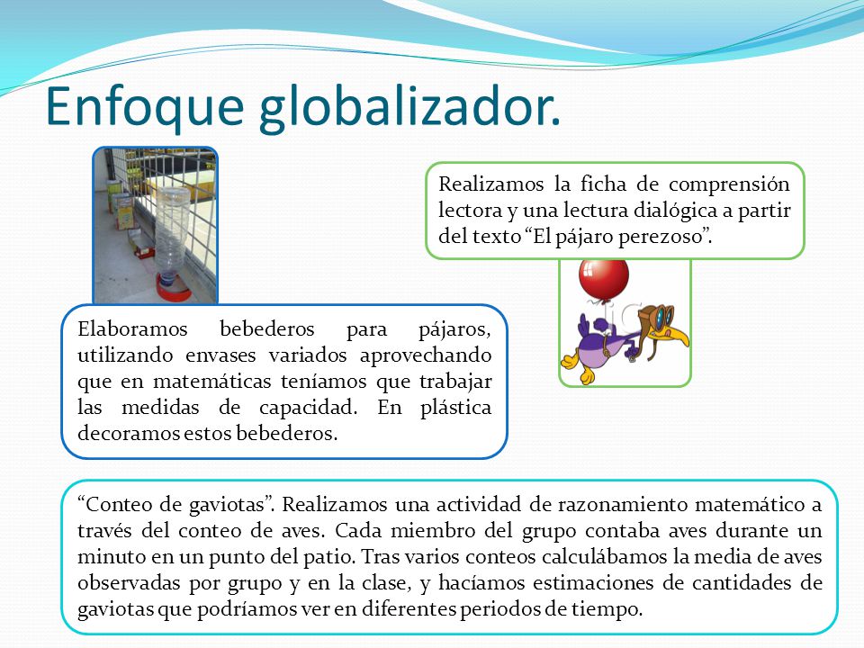 Enfoque globalizador.