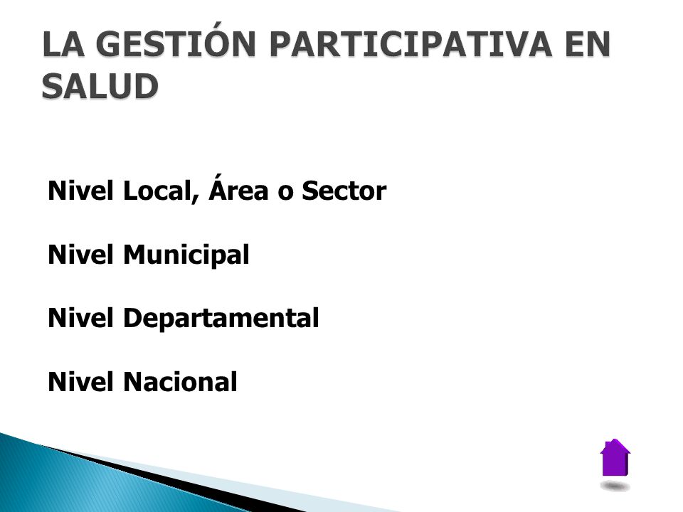 LA GESTIÓN PARTICIPATIVA EN SALUD