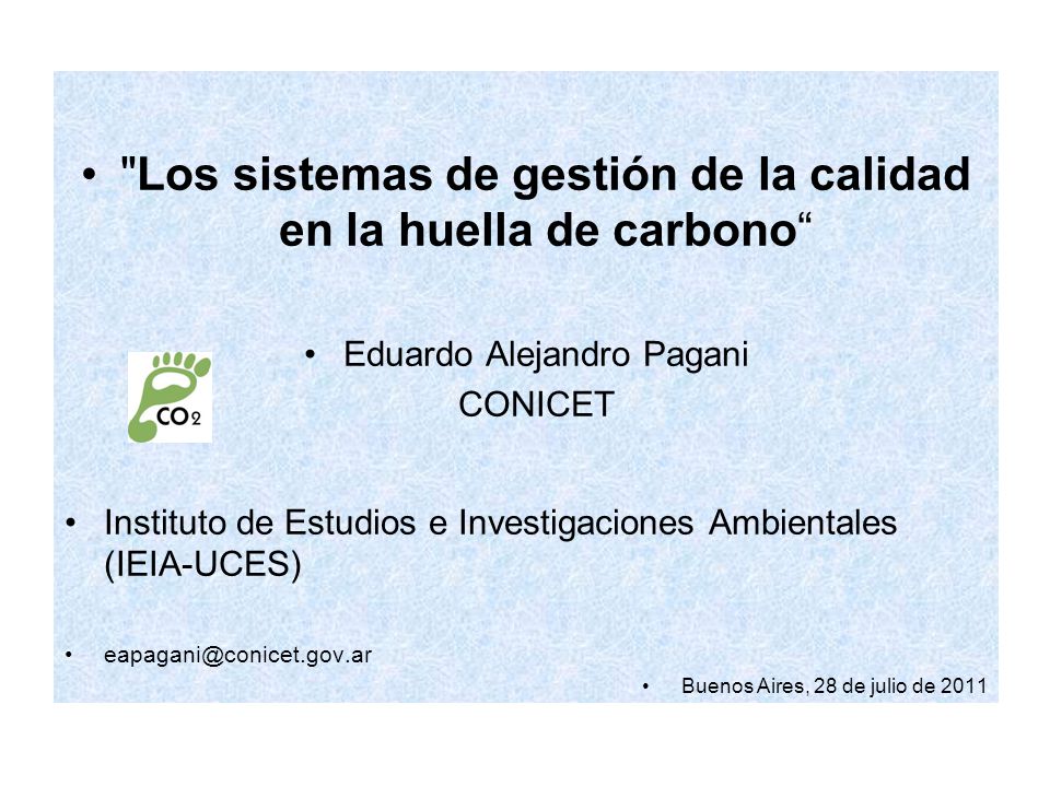 Los sistemas de gestión de la calidad en la huella de carbono
