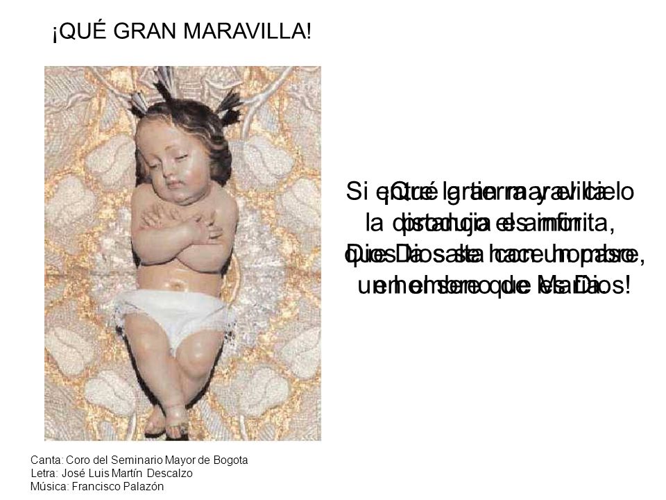 Si entre la tierra y el cielo la distancia es infinita,