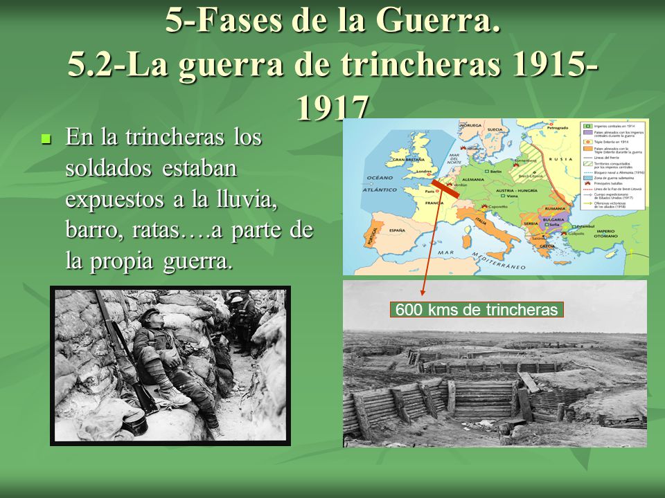 5-Fases de la Guerra. 5.2-La guerra de trincheras