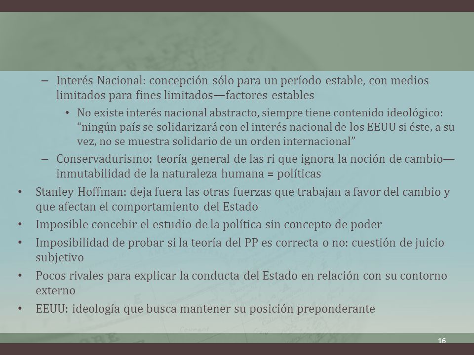 Imposible concebir el estudio de la política sin concepto de poder