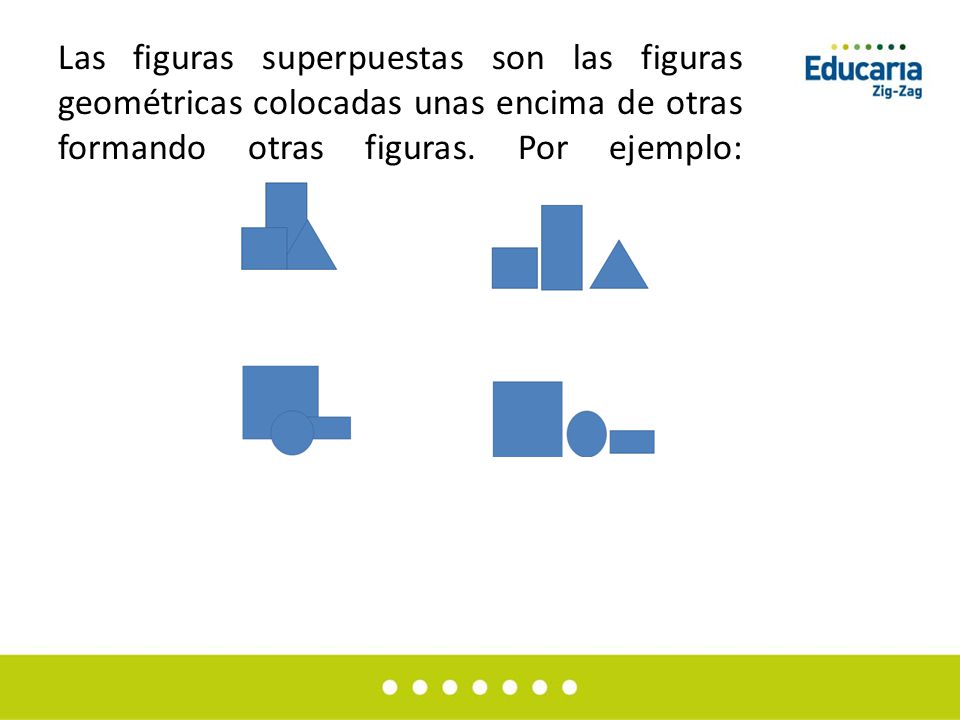 Las figuras superpuestas son las figuras geométricas colocadas unas encima de otras formando otras figuras.