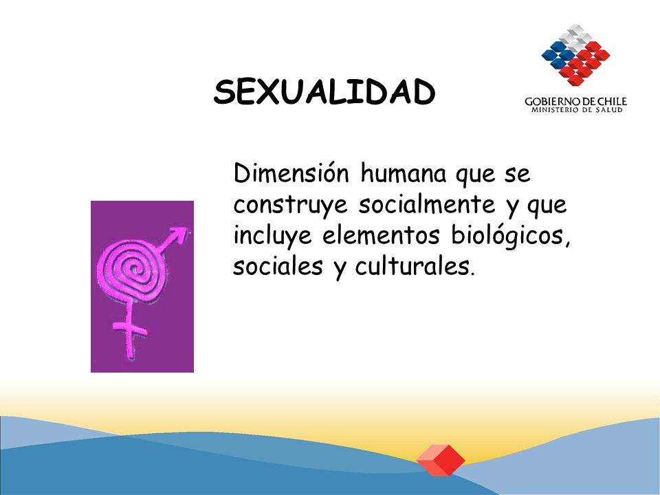 SEXUALIDAD Dimensión humana que se construye socialmente y que incluye elementos biológicos, sociales y culturales.
