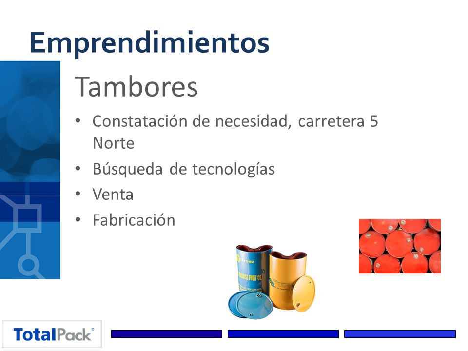 Emprendimientos Tambores Constatación de necesidad, carretera 5 Norte