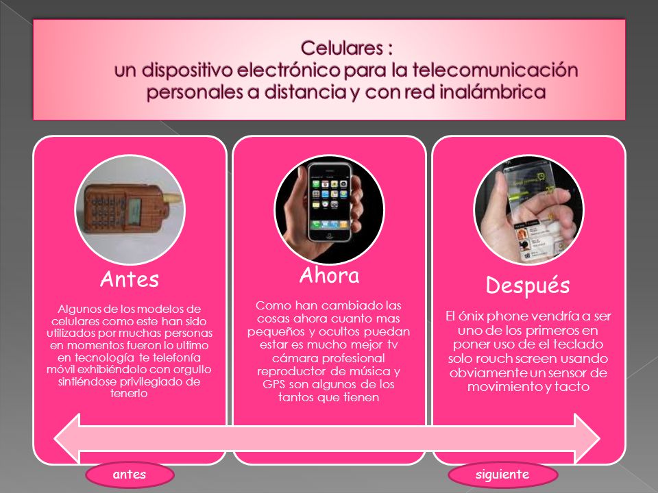 Celulares : un dispositivo electrónico para la telecomunicación personales a distancia y con red inalámbrica