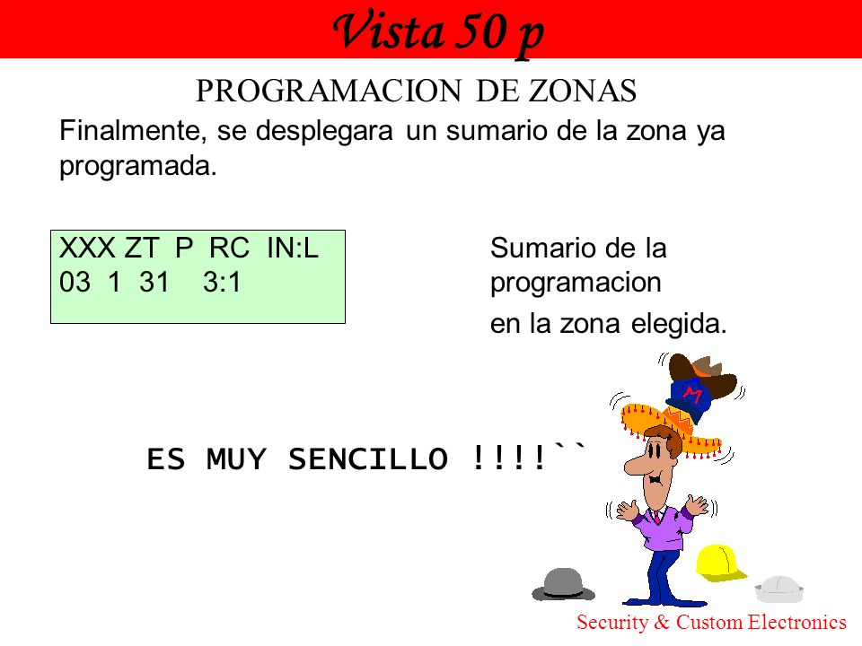 Vista 50 p Honeywell PROGRAMACION DE ZONAS ES MUY SENCILLO !!!!``