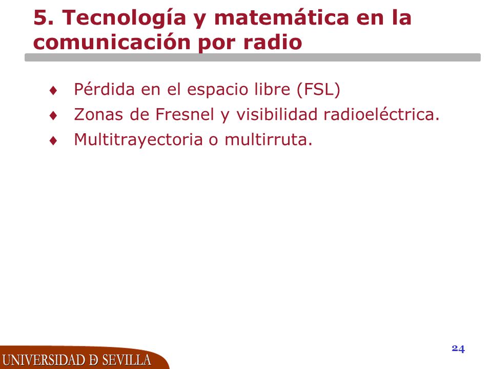 5. Tecnología y matemática en la comunicación por radio