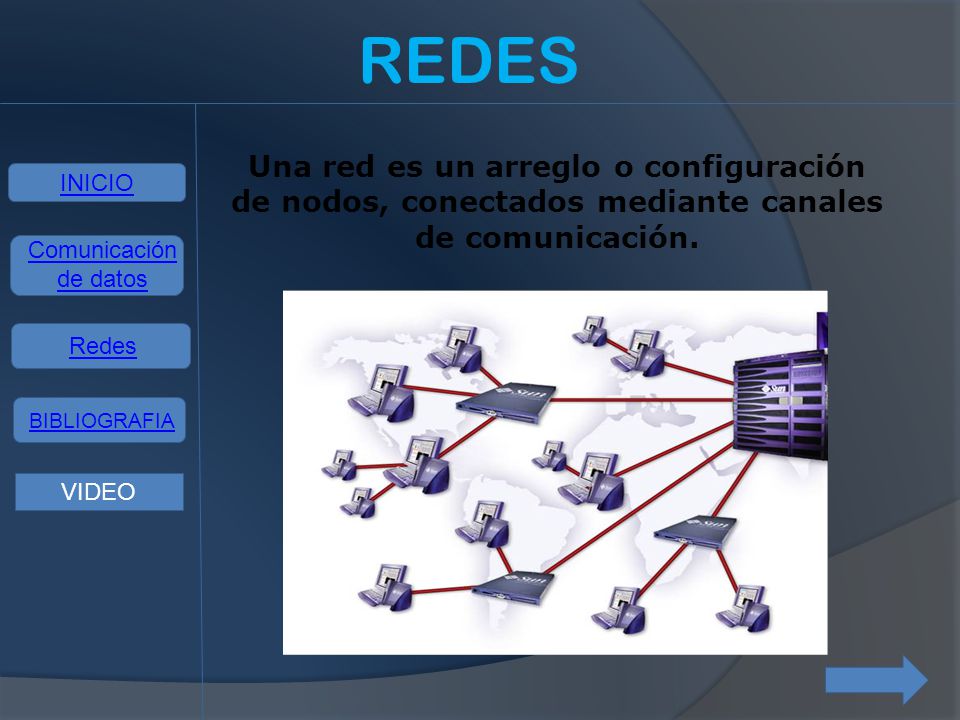 REDES Una red es un arreglo o configuración de nodos, conectados mediante canales de comunicación. INICIO.