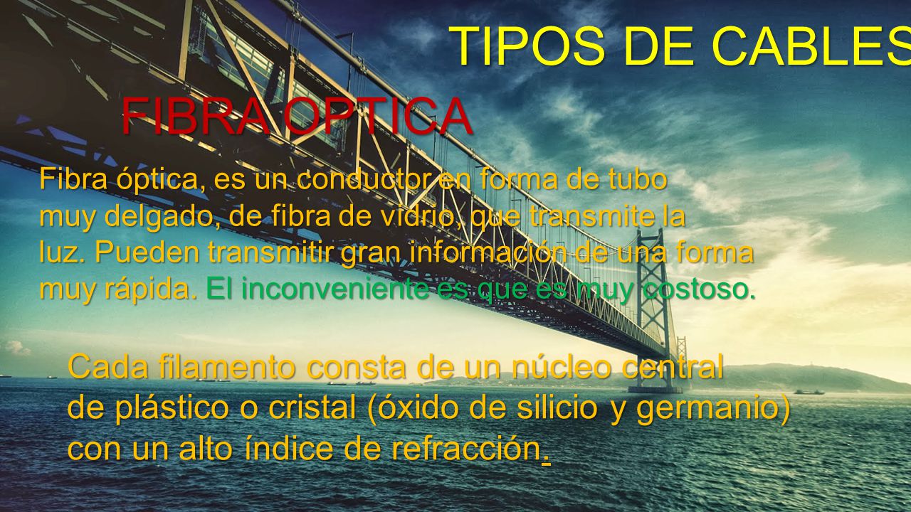 TIPOS DE CABLES FIBRA OPTICA