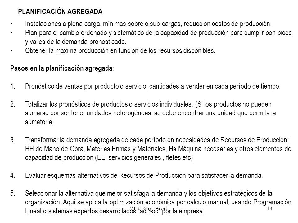 PLANIFICACIÓN AGREGADA