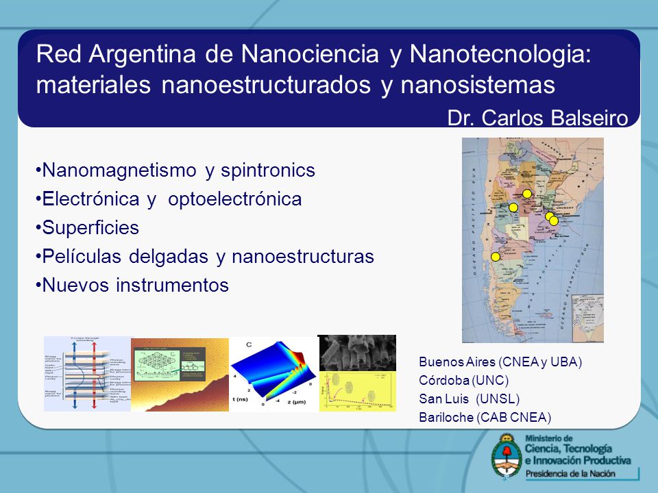 Red Argentina de Nanociencia y Nanotecnologia: materiales nanoestructurados y nanosistemas