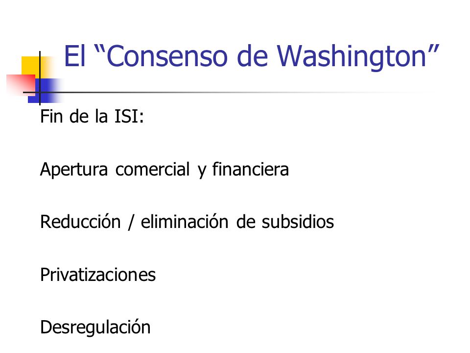El Consenso de Washington
