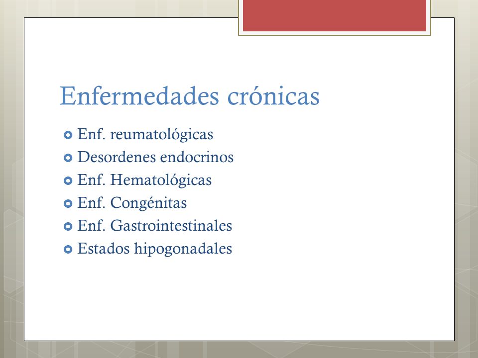 Enfermedades crónicas