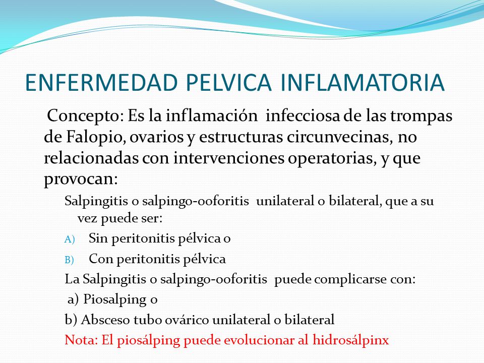 ENFERMEDAD PELVICA INFLAMATORIA