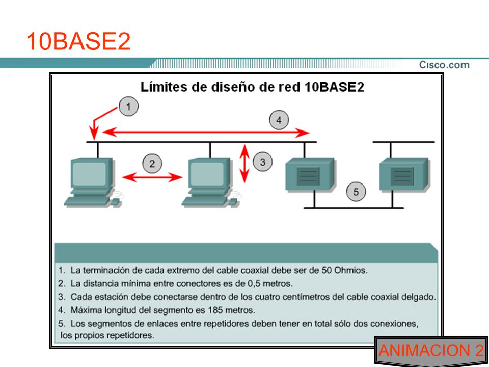 10BASE2 La tecnología 10BASE2 se introdujo en La instalación fue más sencilla debido a su menor tamaño y peso, y por su mayor flexibilidad.