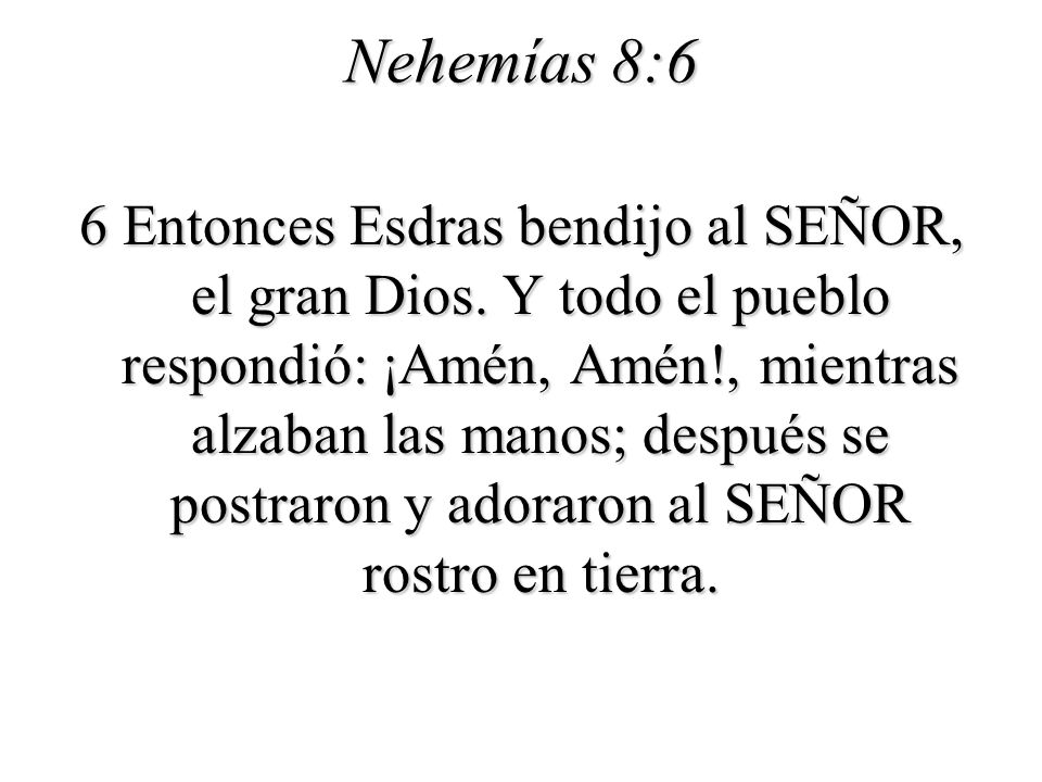 Nehemías 8:6