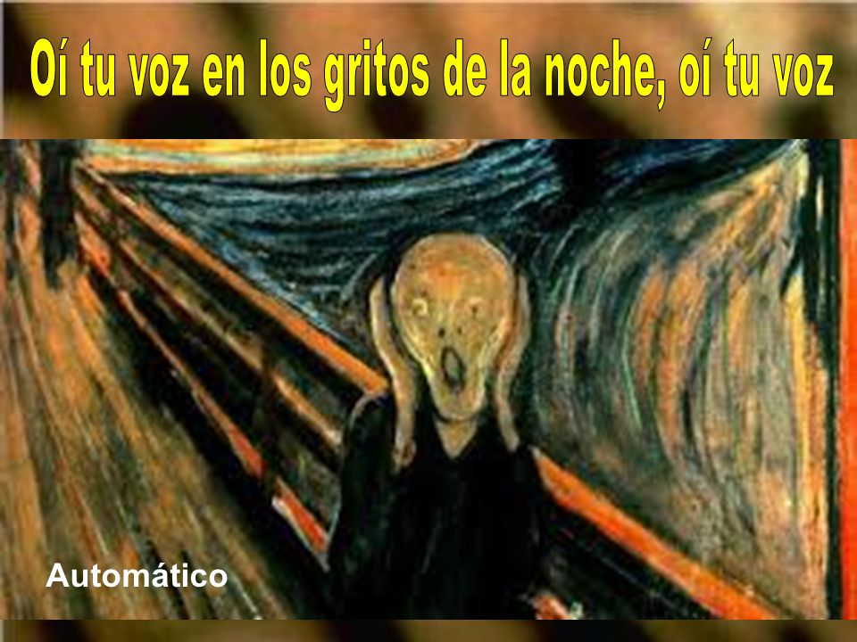 Oí tu voz en los gritos de la noche, oí tu voz