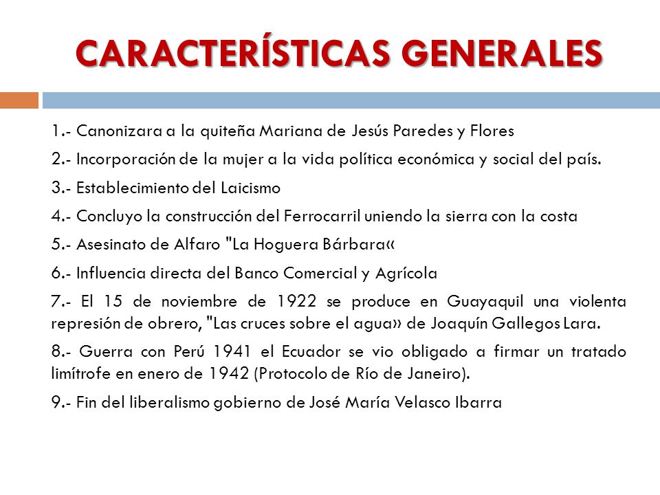CARACTERÍSTICAS GENERALES