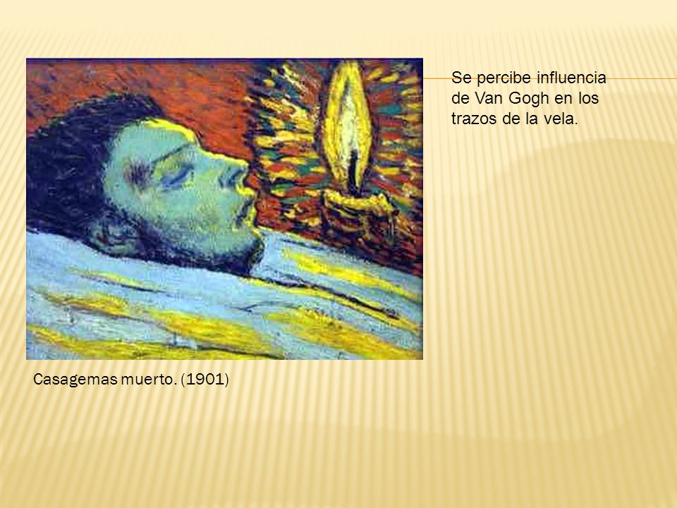 Se percibe influencia de Van Gogh en los trazos de la vela.