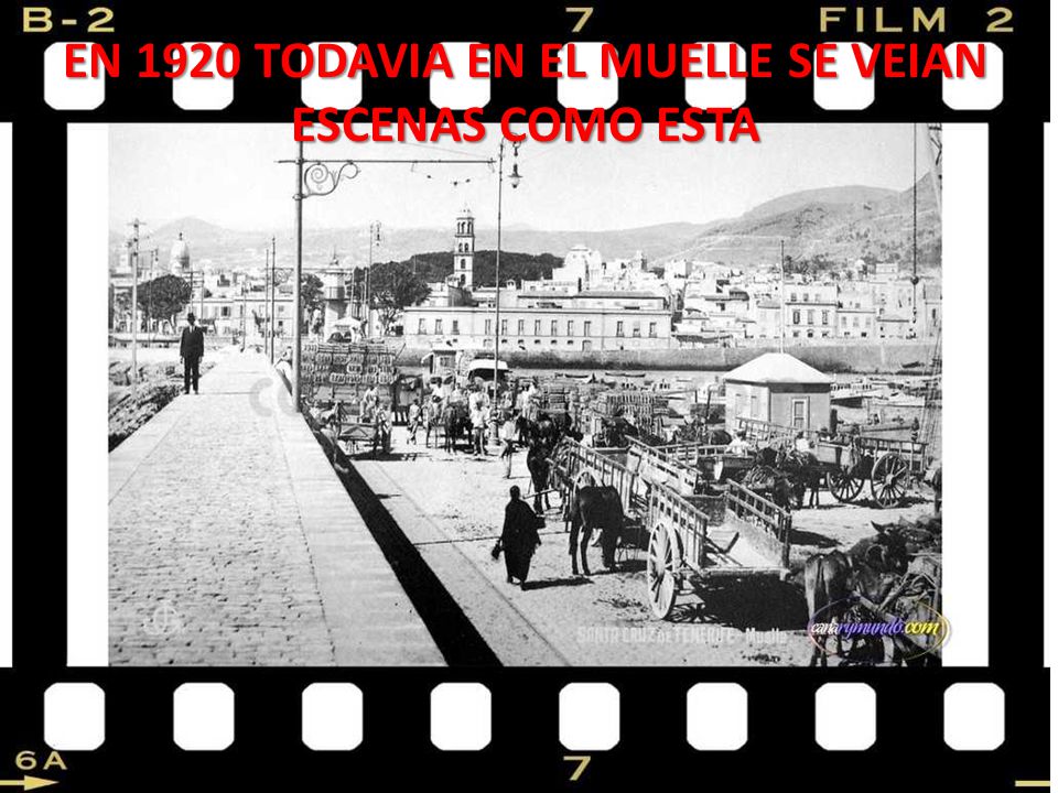 EN 1920 TODAVIA EN EL MUELLE SE VEIAN ESCENAS COMO ESTA