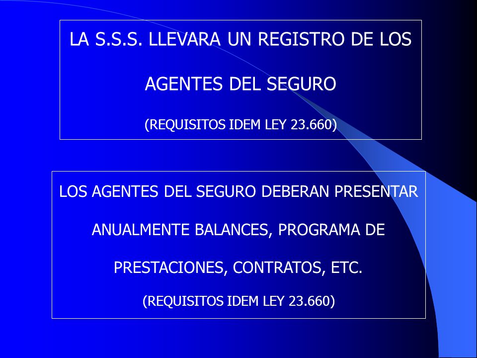LA S.S.S. LLEVARA UN REGISTRO DE LOS AGENTES DEL SEGURO