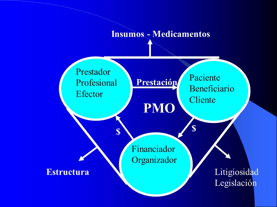 PMO Insumos - Medicamentos Prestador Profesional Efector Paciente