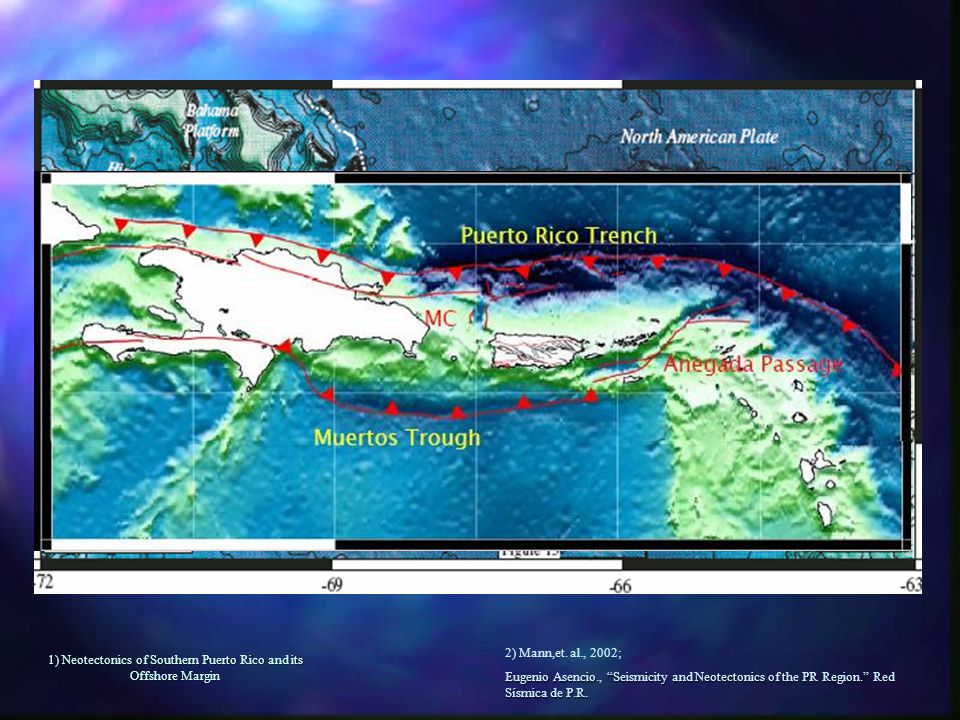 1) Neotectonics of Southern Puerto Rico and its Offshore Margin