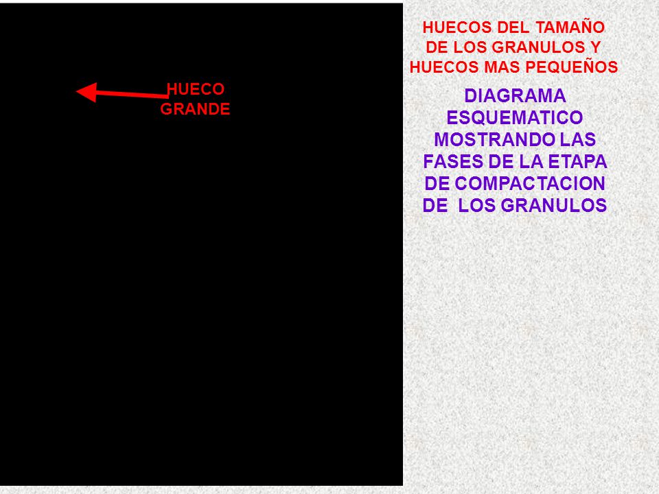DIAGRAMA ESQUEMATICO MOSTRANDO LAS FASES DE LA ETAPA DE COMPACTACION
