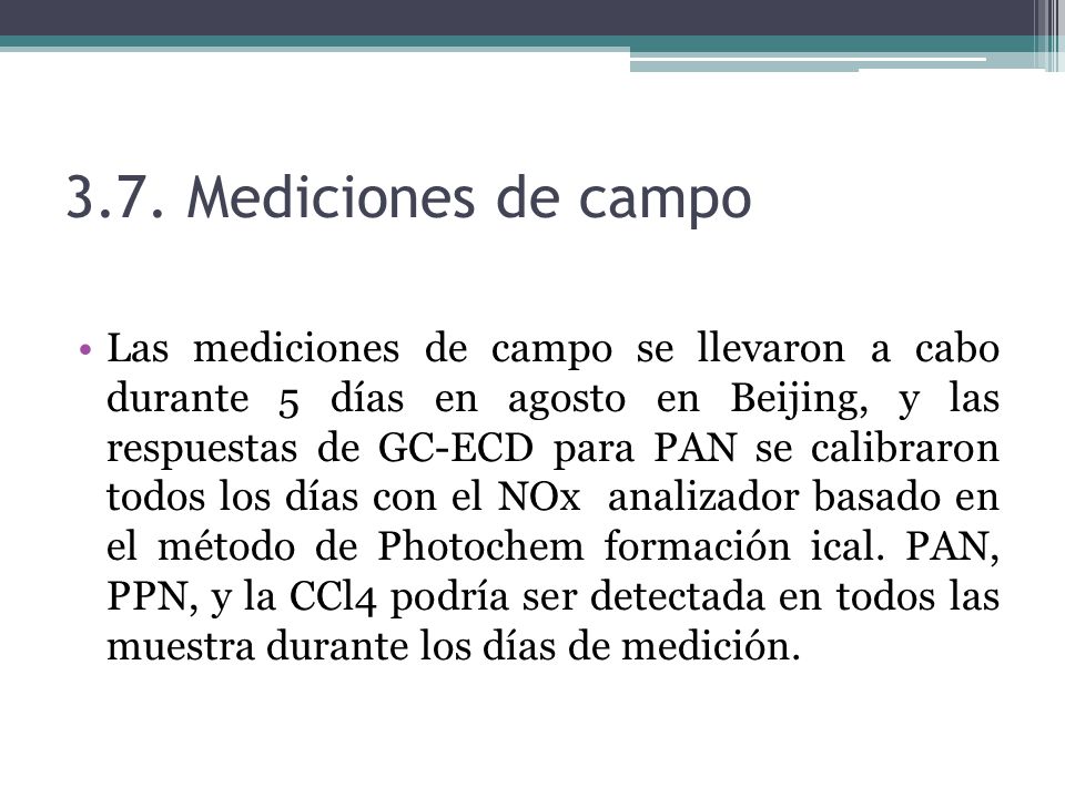 3.7. Mediciones de campo