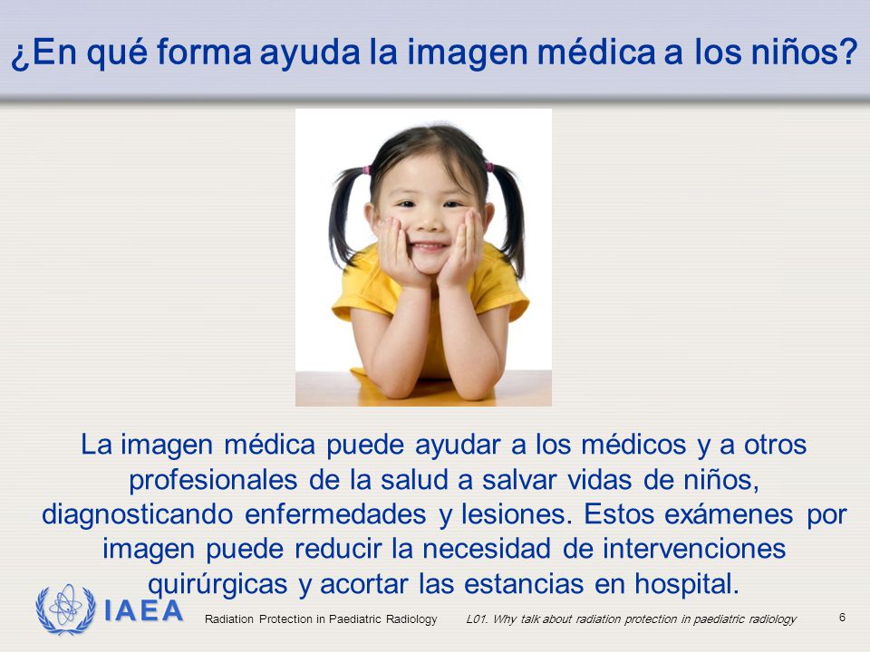 ¿En qué forma ayuda la imagen médica a los niños