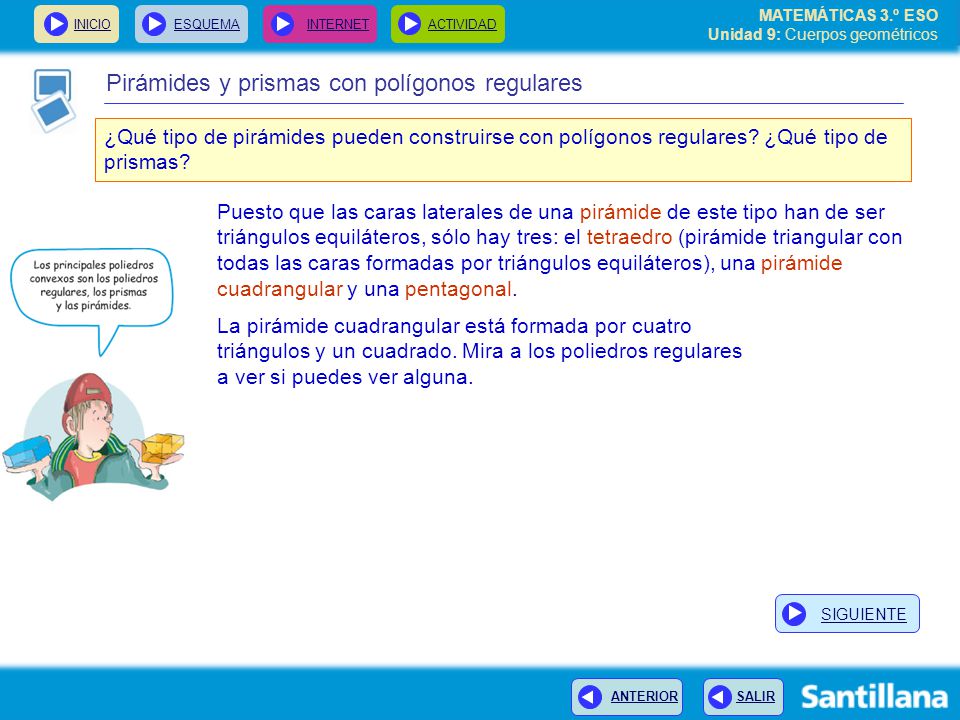 Pirámides y prismas con polígonos regulares