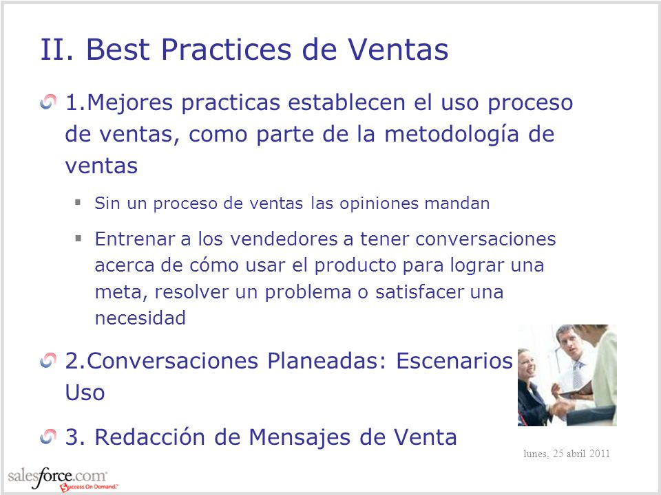 II. Best Practices de Ventas