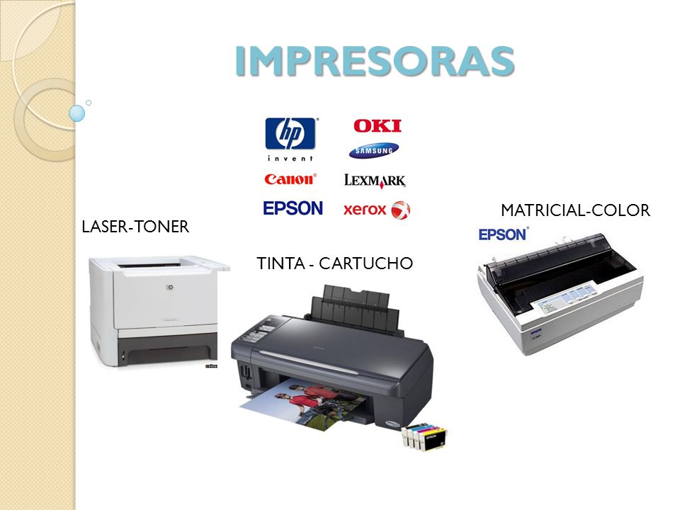 IMPRESORAS MATRICIAL-COLOR LASER-TONER TINTA - CARTUCHO