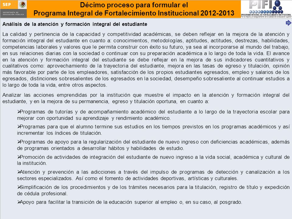 Análisis de la atención y formación integral del estudiante