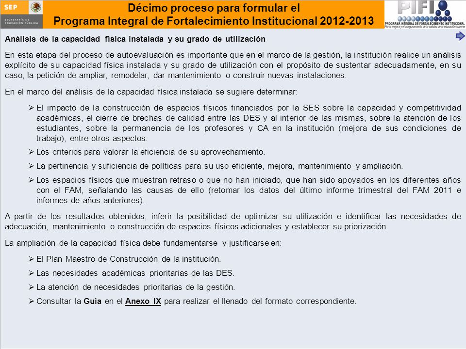 Análisis de la capacidad física instalada y su grado de utilización