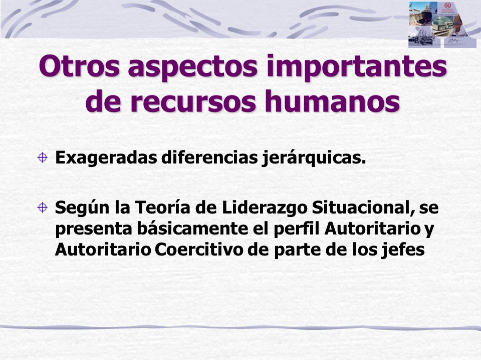 Otros aspectos importantes de recursos humanos