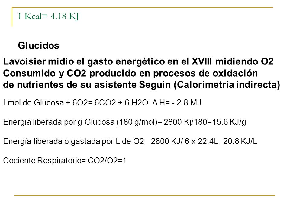 Lavoisier midio el gasto energético en el XVIII midiendo O2