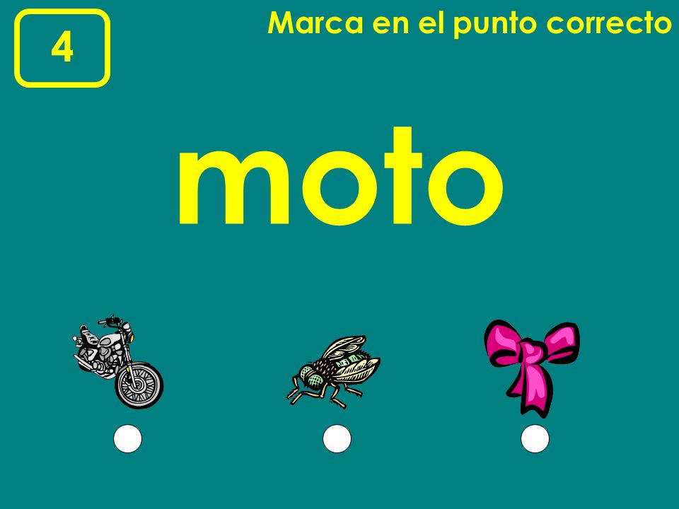 Marca en el punto correcto